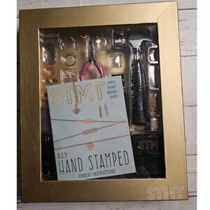 STMT DIY Hand Stamped Jewelry Kit Personalized Metal Craft Set with Tools Extras